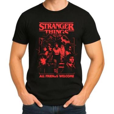 Imagem de Camiseta Camisa Blusa Masculina Feminina 100% Algodão Série Stranger T