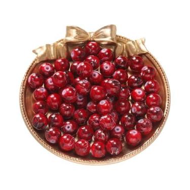 Imagem de Contas De Vidro Redondas Com Padrões Coloridos 20-100pçs 4-10mm Espaça