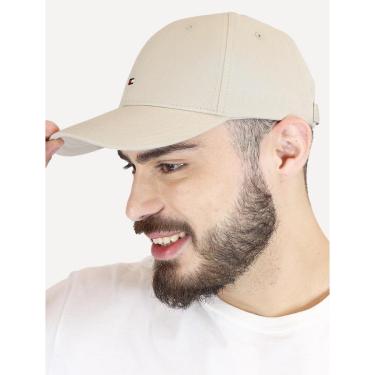 Imagem de Boné Tommy Hilfiger Masculino Classic Cap Flag Tape Cáqui Claro-Masculino