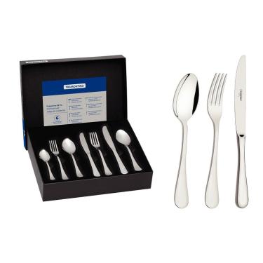 Imagem de Faqueiro Tramontina Classic Inox Facas Mesa Forjadas 42 Peças Brilho Tramontina