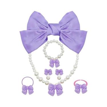 Imagem de Peruca E Coroa Da Princesa Rapunzel, Acessório De Fantasia Para Crianç