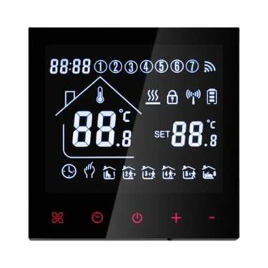 Imagem de Termostato Inteligente WiFi Controlador De Temperatura Tuya Smart Life