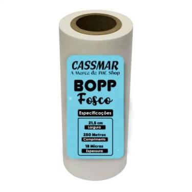 Imagem de Bopp Bobina Fosco Para Laminação A4 21,5cmx250m Cassmar 01un