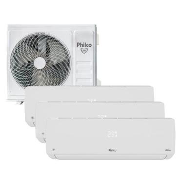 Imagem de Ar Condicionado Tri Split Inverter Philco 3x12000 BTU/h Quente e Frio 