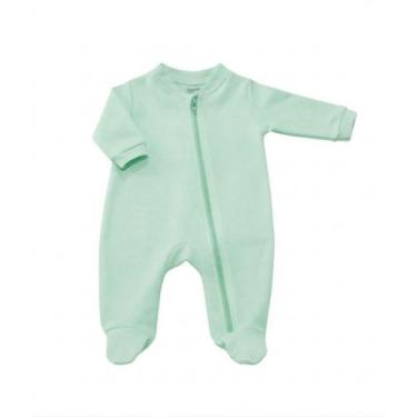 Imagem de Macacão Bebê Suedine 100% Algodão com Zíper  RN, P, M e G  Roupa de Be