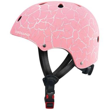 Imagem de Capacete de bicicleta Odoland Kids Crackle Pink 48-55cm por 2-10 anos