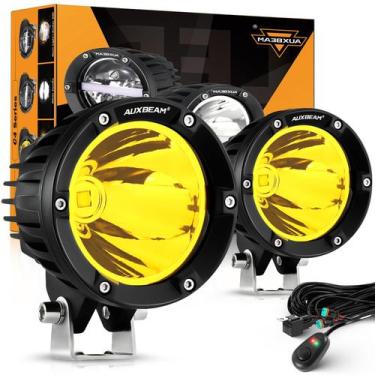 Imagem de Pods LED Auxbeam Serie C4 10 cm 72W Ámbar Haz Puntual (Par)