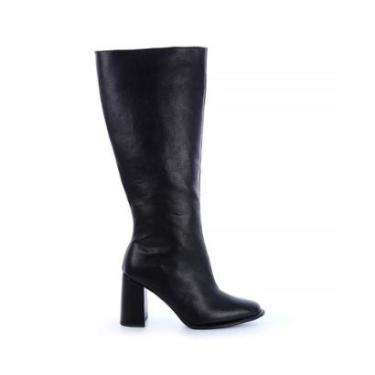 Imagem de Bota Salto Bloco Cano Alto Claire Preto-Feminino