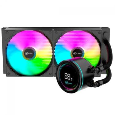 Imagem de Water Cooler Kalkan Alpha Argb 240mm Intel-amd Tela Digital Preto Klk0