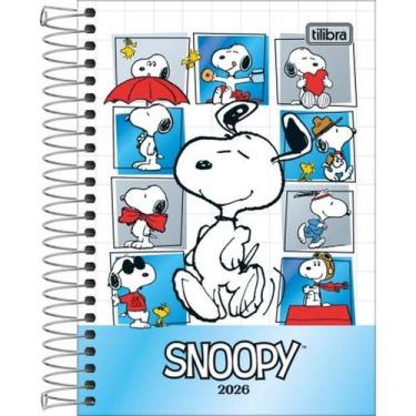 Imagem de Agenda Tilibra 2026 Diária Snoopy Espiral M5