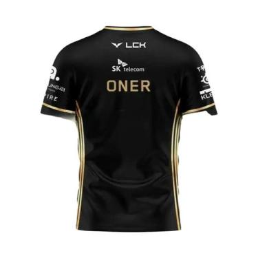 Imagem de Camiseta T-shirt All-Black Da Equipe T1 De League of Legends, Campeão 