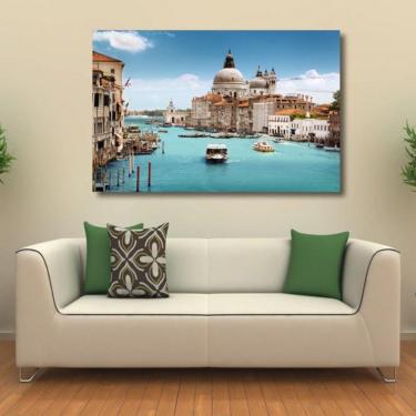 Imagem de Quadro Decorativo Águas de Veneza Paisagem - Tela em Tecido