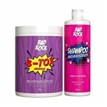 Imagem de Kit B-Tox Orgânico + Shampoo Antirresíduo Bad Rock - Hanova