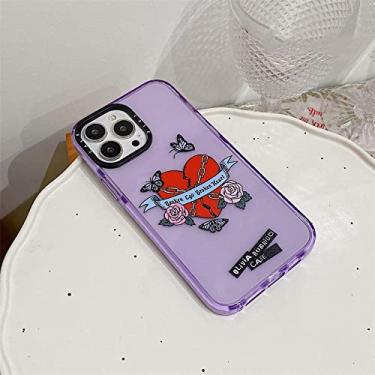 Imagem de Fashion Art Preto Borboleta Capa de Telefone Para Iphone 13 12 11 Pro Max 7 8 Plus X XR XS Max Capas Bonitas de Silicone Roxo Claro, WS984,2, Para, Iphone12Pro