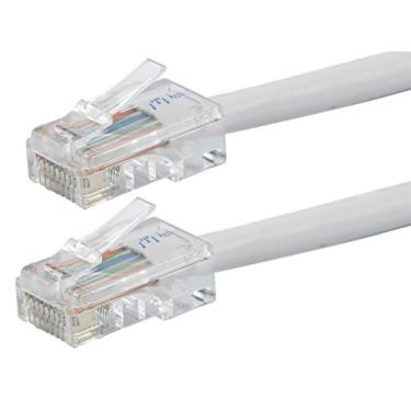 Imagem de Cabo de rede Ethernet Buhbo Cat6 UTP (pacote com 10), Branco, 1.5 FT