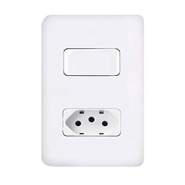 Imagem de Conjunto Tomada 10a + Interruptor Intermediário Margirius B3