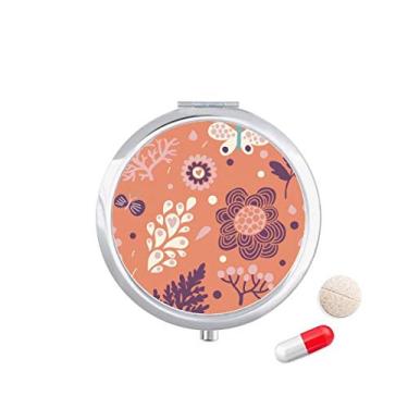 Imagem de Caixa de comprimidos Pansy Flower Plant Paint Pocket Medicine Storage Box Dispenser
