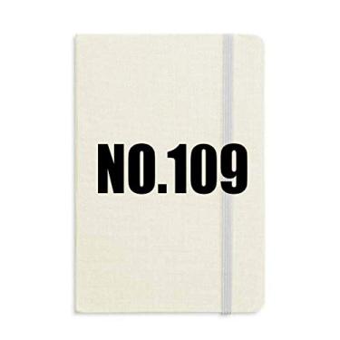 Imagem de Lucky No. 109 Caderno com nome de números, capa dura para diário clássico A5 presente