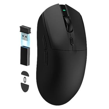Imagem de A.JAZZ Mouse para jogos sem fio AJ139 G Pro ultraleve de 59 g com modo duplo tipo C com fio/receptor USB de 2,4 GHz até 26000DPI 6 botões programáveis simétricos ergonômicos para PS4 XBox PC Mac gamer