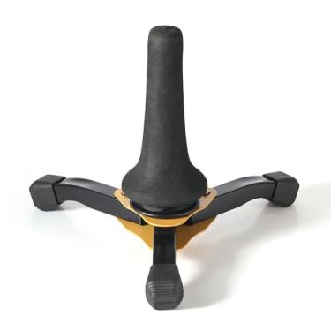 Imagem de Daconovo Tripé dobrável para trompete, clarinete, flauta, oboé, saxofone soprano, suporte portátil, instrumento de sopro, antiderrapante, leve, acessórios para clarinete
