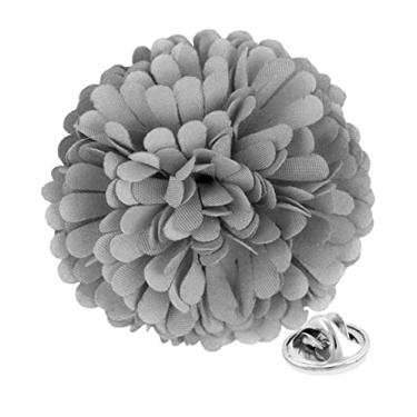 Imagem de Vittorio Vico Broche de lapela de flor de cravo formal masculino premium - Boutonniere para homens, broche, 2.5" (6.36CM), Poliéster, Não aplicável