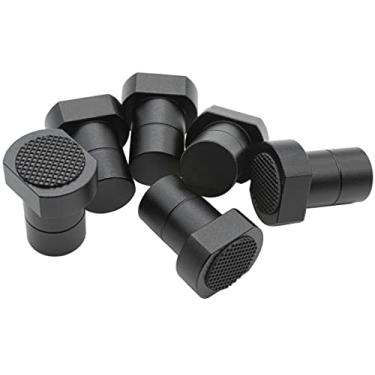 Imagem de Pacote com 6 braçadeiras para cães de banco para cães acessórios de marcenaria para bancada de 3/4 polegadas orifício para cães com almofada antiderrapante batentes MFT de liga de alumínio (19 mm)