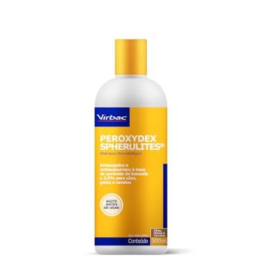 Imagem de Virbac Peroxydex Spherulites Shampoo Tratamento Piodermites Superfiais e Profundas para Cães, Gatos e Cavalos 500 mL