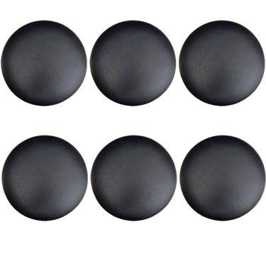 Imagem de Kit 06 Assentos Redondo Preto 35 Cm