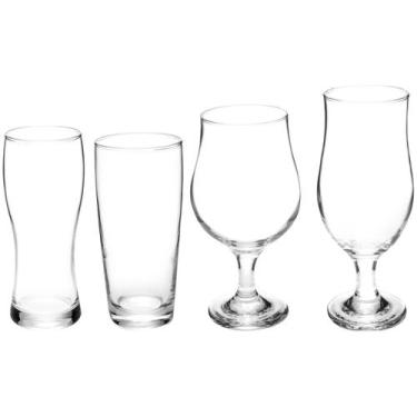 Imagem de Jogo de Copos de Vidro para Cerveja 4 Peças - Ruvolo Mixologista Speci