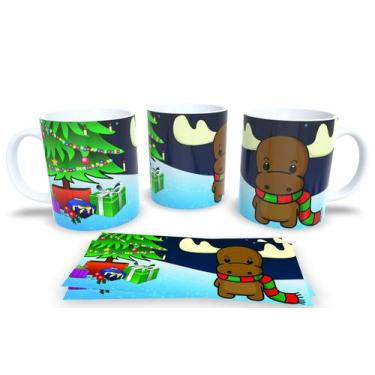 Imagem de Canecas de Porcelana Personalizadas Arvore de Natal - Estampa Sublimad