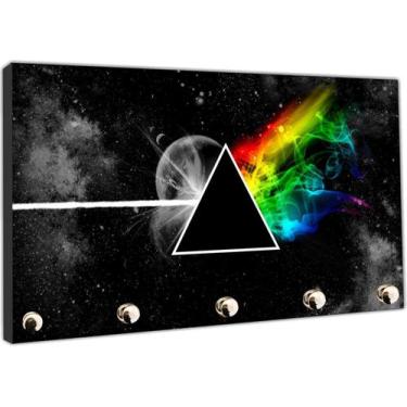 Imagem de Porta Chaves Bandas Pink Floyd Organizador Chaveiro - Vital Quadros
