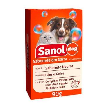 Imagem de Sabonete Sanol Dog Neutro para Cães e Gatos 90g