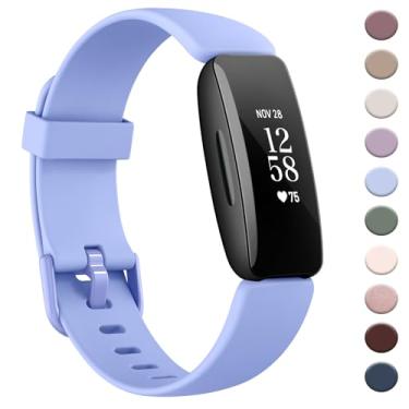 Imagem de AK Pulseira compatível com Fitbit Inspire 2 para mulheres e homens, pulseiras esportivas de substituição ajustáveis para Fitbit Inspire 2 / Ace 3 (lavanda)