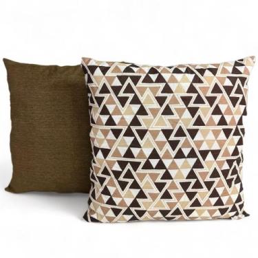 Imagem de Kit 2 Almofadas Cheias Decorativa Sala Quarto Sofá 48x48cm - JZ Enxova