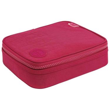 Imagem de Estojo Box Académie Nylon Escolar Com Divisória Elástico