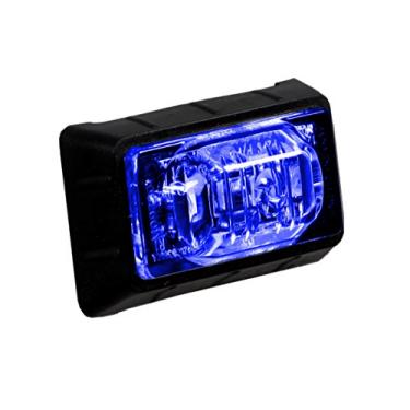 Imagem de Maxxima M09360BCL Azul 1-1/2" Retangular LED Lente Transparente Mini Luz Auxiliar de Cortesia