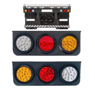 Imagem de Par Lanternas Traseira 45cm 24V Moderna Carreta Cavalo Caminhão KLX Qu