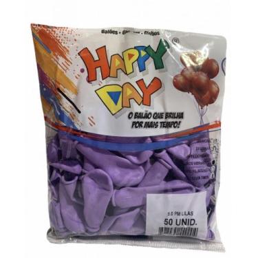 Imagem de Balão 8 Liso Azul Ártico 50 Un - HAPPY DAY