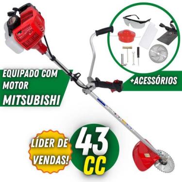 Imagem de Roçadeira Profissional Nakashi L431M Motor TU43 Com Lâmina Circular Pa
