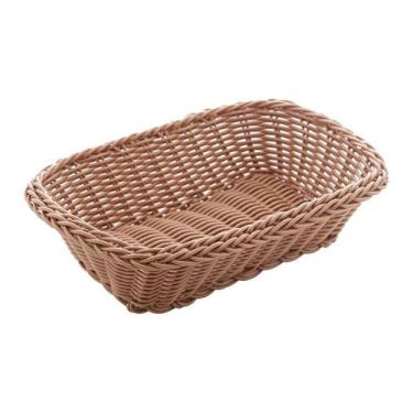 Imagem de Cesta De 25cm X 18,1cm X 6,8cm Rattan Plástico Retangular - LYOR
