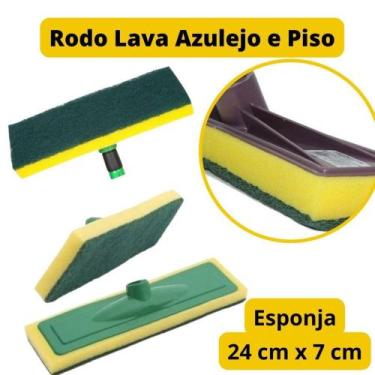 Imagem de Rodo Limpa Azulejo Lava Piso Esponja Para Limpeza SEM Cabo - Rodofil