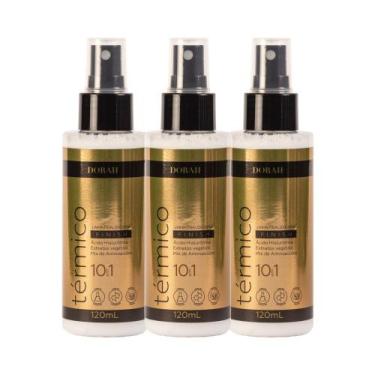 Imagem de Kit com 3 Spray Uso Obrigatório 10 em 1 Proteção Térmica - 120ml - Dor