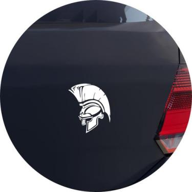 Imagem de Adesivo de Carro Capacete Exército Romano - Cor Branco - Melhor Adesiv