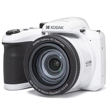 Imagem de KODAK PIXPRO AZ405-WH Câmera digital de 20 MP, zoom óptico de 40x, lente grande angular de 24 mm, estabilização de imagem óptica de vídeo 1080p Full HD de 3 polegadas, câmera vlogging LCD (branca),