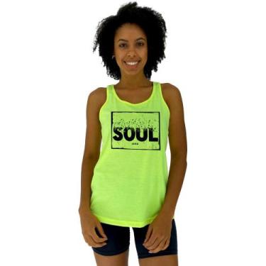 Imagem de Regata Feminina Recorte Nadador MXD Conceito Soul, Amarelo fluorescent