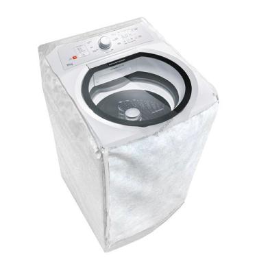 Imagem de Capa Maquina de Lavar Brastemp 9kg Ziper Branca - VIP CAPAS