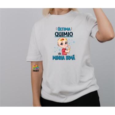 Imagem de Camiseta Adulto Ultima Quimio da Minha Irmã Est. Mulher Maravilha  - Q