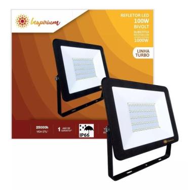 Imagem de Refletor LED 100w Prova D,água 6500K Luz Branca Inspirium - Galaxy Ins