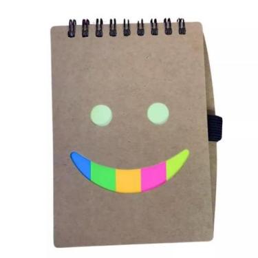 Imagem de Caderneta de Anotações Bloco Folhas Pautada Post It Recadinho Régua Po