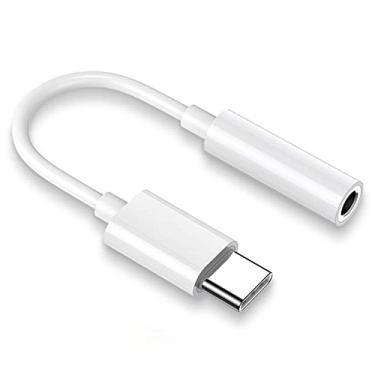 Imagem de Adaptador USB-C para conector de fone de ouvido de 3,5 mm para Apple iPhone 15, iPad Pro, MacBook Pro/Air, Samsung S23/S22 Ultra, Pixel 7 e mais (branco - 1 pacote)